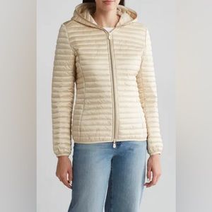 Save The Duck Alexa Shiny Hooded Puffer Jacket Size 0 (XS)